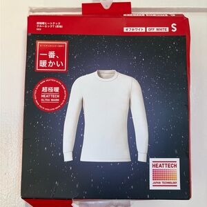 UNIQLO Men's Off White HeatTech Shirt from JAPAN